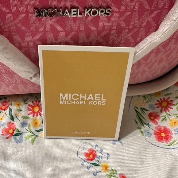 Michael Kors Pink Crossbody Bag with Monogram Design - Picture 8 of 8